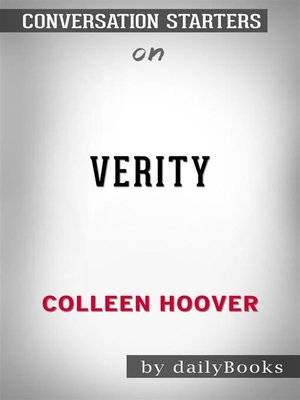 cover image of Verity--by Colleen Hoover | Conversation Starters